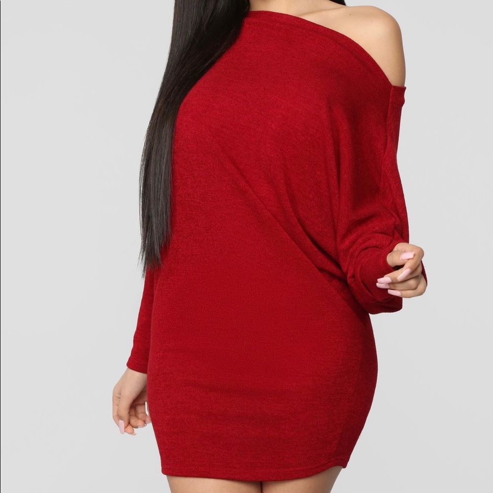 🌈3/$35 Fashion Nova Red Dress